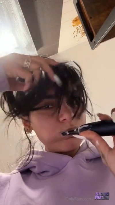 Mia Khalifa Strips During Her Morning Routine