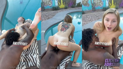 Amyyyy007 In Hot Poolside Sex With BBC