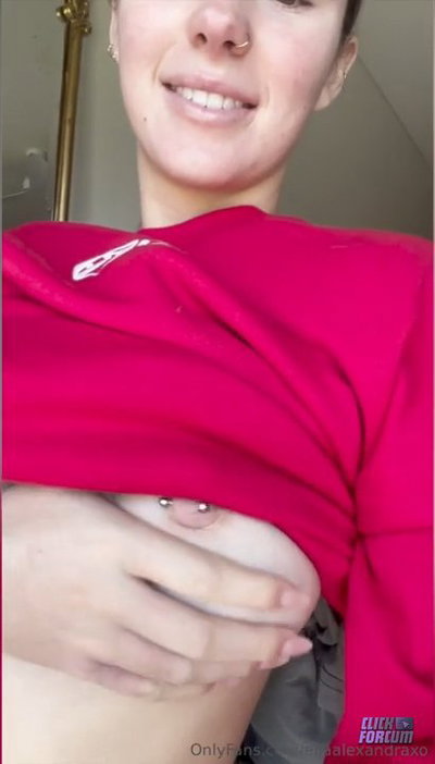Ella Alexandra Shows And Plays With Her Tits