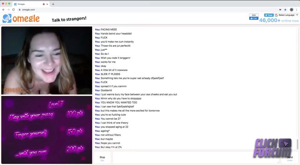 Milf qui Joue au Jeu des Points sur Omegle