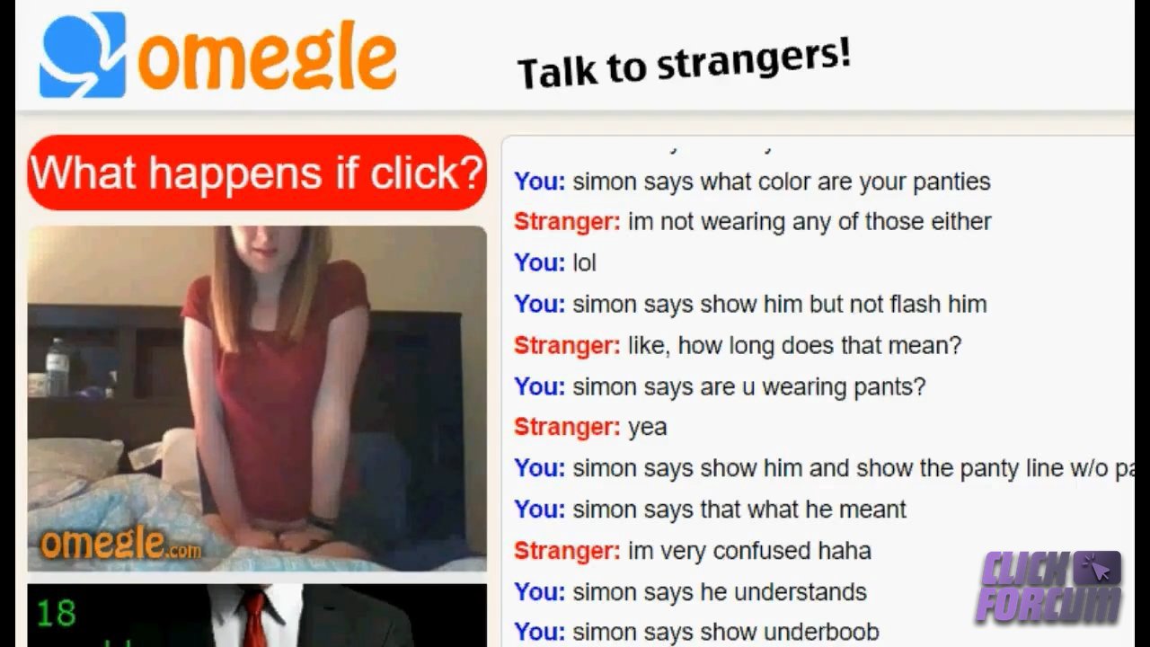 Omegle - 19 ans, Elle Joue à un Jeu de Rôle
