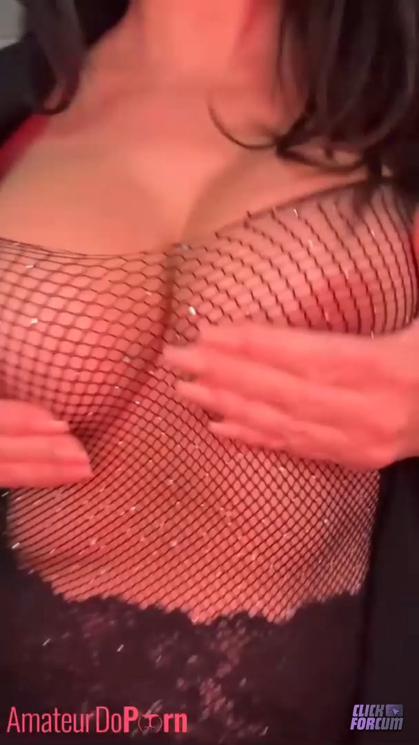 Emilie Nefnaf - Collant en Resille Milf Beurette Gros Seins String