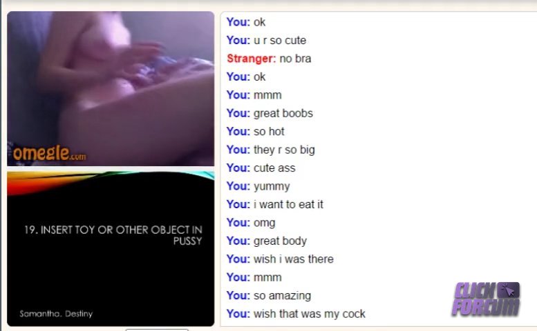 Elle joue au Jeu des Points de Omegle