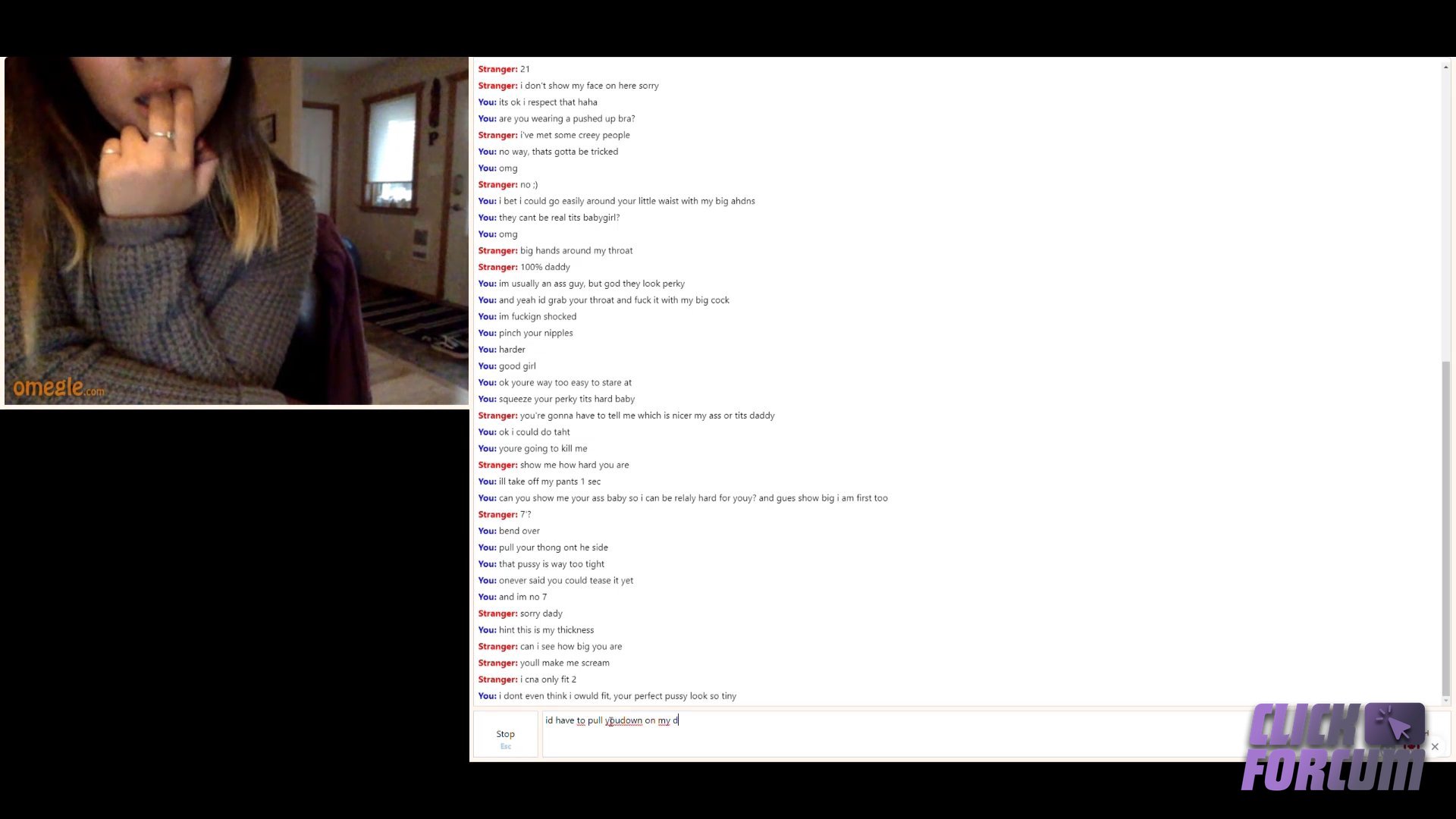 Cette Chienne d'Omegle Asiatique Mouille