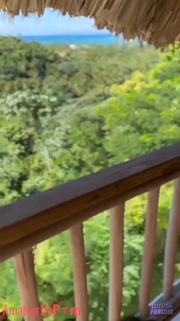 Carla Talon - Gets Fucked by Bryan on Balcony Beurette Brunette Big Boobs Big Ass Amateur Pov